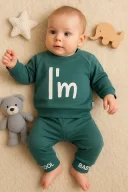 3-18 Ay Erkek Bebek Takımı Im Cool 2li Yeşil