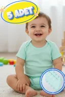 Büyük Beden 5’li Kısa Kol Body Zıbın Yeşil – Pamuklu, Alttan Çıtçıtlı, Rahat, Çocuklara Uygun