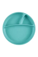 OiOi Porsiyon Vakum Tabanlı Silikon Tabak Aqua Green