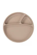 OiOi Porsiyon Vakum Tabanlı Silikon Tabak Bubble Beige