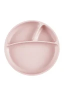OiOi Porsiyon Vakum Tabanlı Silikon Tabak Pinky Pink