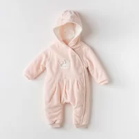 Andywawa AC24130 Ballerina Kadife Bebe Kozmonot Pink