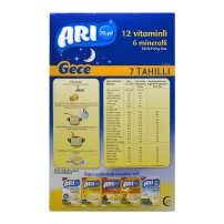 Arı 12 Vitaminli 6 Mineralli 7 Tahıllı Sütlü Pirinç Unu Gece 500 Gr