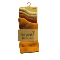 Bibaby Biorganic 4Lü New Basıc Çocuk Çorap 68387 Hardal