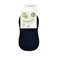 Bibaby Biorganic Basic Erkek Babet 2Li Çorap 68454 Gri Lacivert