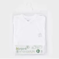 Bibaby Biorganic Basic Nature İç Dış Bebek Zıbın 73275 Beyaz