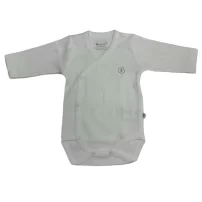 Bibaby Biorganic Brave Lion Uzun Kollu Kruvaze Body 56967 Ekru