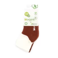 Bibaby Biorganic Colours 2Li Havlu Kaymaz Çorap 68480 Ekru Kiremit