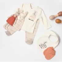 Bibaby Biorganic Hello Safari 5Li Hastane Çıkış Seti 62334 Ekru Kiremit