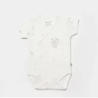 Bibaby Biorganic Koala Jungle Kısa Kol Kruvaze Body 56970 Gri