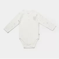 Bibaby Biorganic Koala Jungle Uzun Kol Bebek Body 56973 Gri