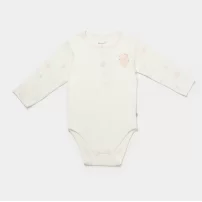 Bibaby Biorganic Koala Jungle Uzun Kol Bebek Body 56973 Pembe