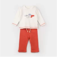 Bibaby Biorganic Sun Lets Sail 2Li Bebek Takım 59791 Ekru Mavi