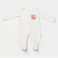 Bibaby Biorganic Waffle Deer And Bird Tulum 60741 Ekru Rose