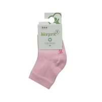 Bibaby Biorganik Simple Bebe Çorap 68368 Pembe