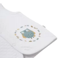 Bibaby Framed Owl Kapitone Yelek 61475 Beyaz