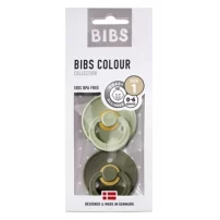 Bibs Colour Kauçuk Emzik 2li 0-6 Ay Sage / Hunter Green