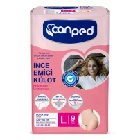 Canped İnce Emici Külot Mesane Pedi L Beden Büyük Boy 9 Adet