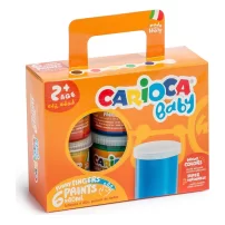 Carioca Bebek Parmak Boyası 6Lı 6x80 ml Süper Yıkanabilir +2 Yaş