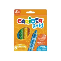 Carioca Jumbo Bebek Elleri Kirletmeyen Pastel Boya Kalemi 8Li