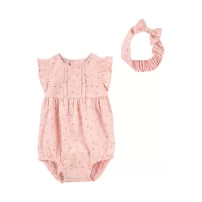 Carters Kız Bebek 2li Elbiseli Set 1O912510 Pembe