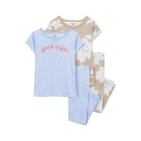 Carters Kız Bebek Pijama Set 1Q514110 Karışık Renkli