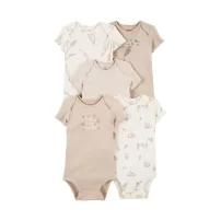 Carters Layette Bebek 5Li Kısa Kol Body 1P559710 Karışık Renkli