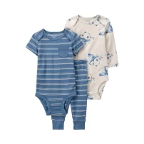 Carters Layette Erkek Bebek 3Lü Set 1P571210 Mavi