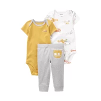 Carters Layette Erkek Bebek 3Lü Set 1P571510 Karışık Renkli