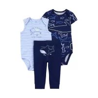 Carters Layette Erkek Bebek 3Lü Set 1Q925110 Karışık Renkli