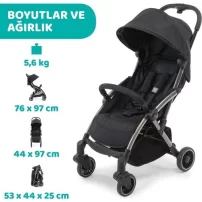 Chicco Cheerio Bebek Arabası Jet Black