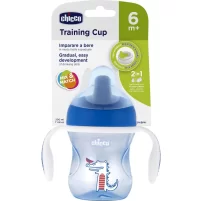 Chicco Yarı Yumuşak Uçlu Alıştırma Bardağı 6 Ay+ 200 ml Erkek