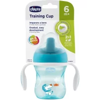 Chicco Yarı Yumuşak Uçlu Alıştırma Bardağı 6 Ay+ 200 ml Erkek