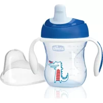 Chicco Yarı Yumuşak Uçlu Alıştırma Bardağı 6 Ay+ 200 ml Erkek