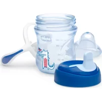 Chicco Yarı Yumuşak Uçlu Alıştırma Bardağı 6 Ay+ 200 ml Erkek