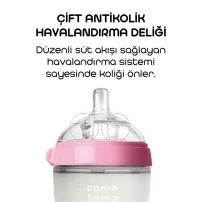 Comotomo Antikolik Silikon Biberon 150 ml 0-3 Ay Pembe