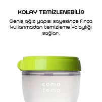 Comotomo Antikolik Silikon Biberon 250 ml 3-6 Ay Yeşil