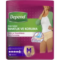 Depend Emici Külot Orta Boy Kadın 10 Adet