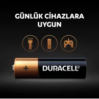 Duracell 4Lü AA Kalem Pil