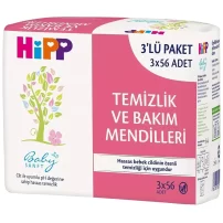 Hipp Temizlik ve Bakım Mendili 3lü 168 Yaprak