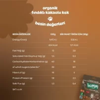 Humm Organik Fındıklı Kakaolu Vegan Kek 30 Gr