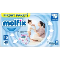 Molfix Bebek Bezi Fırsat Paketi 5 Beden 11-18 Kg 48 Adet