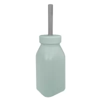 Oioi Şişe + Pipet 200ml River Green / Powder Grey