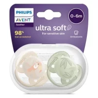 Philips Avent Ultra Yumuşak Emzik 0-6 Ay Erkek