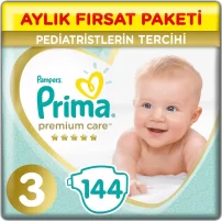 Prima Premium Care Aylık Fırsat Paketi 3 Beden 144 Adet