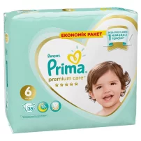 Prima Premium Care Bebek Bezi Ekonomik Paket 6 Beden 35 Adet