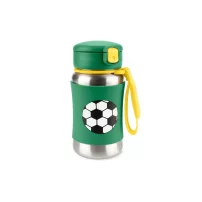 Skip Hop Zoo Pipetli Paslanmaz Çelik Suluk 350 ml Futbol