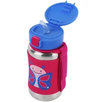 Skip Hop Zoo Pipetli Paslanmaz Çelik Suluk 350 ml Kelebek