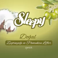 Sleepy Doğal Zeytinyağlı Islak Havlu Mendil 90 Adet