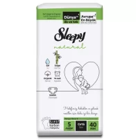 Sleepy Natural Bebek Bezi Yeni 2Li Jumbo 5 Beden 11-18 Kg 40 Adet